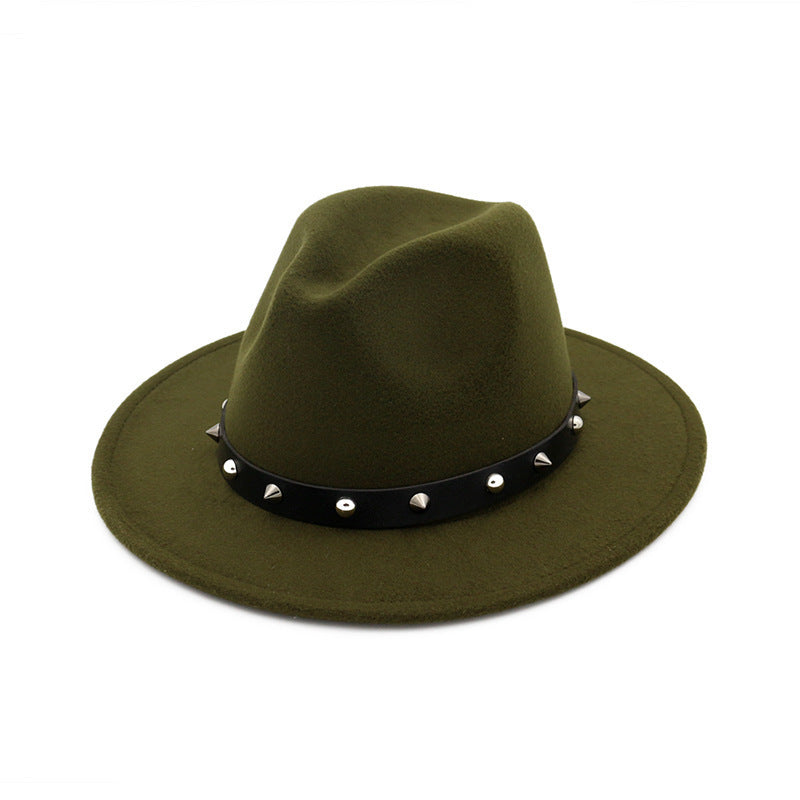 New Style Rivet Accessories Top Hat