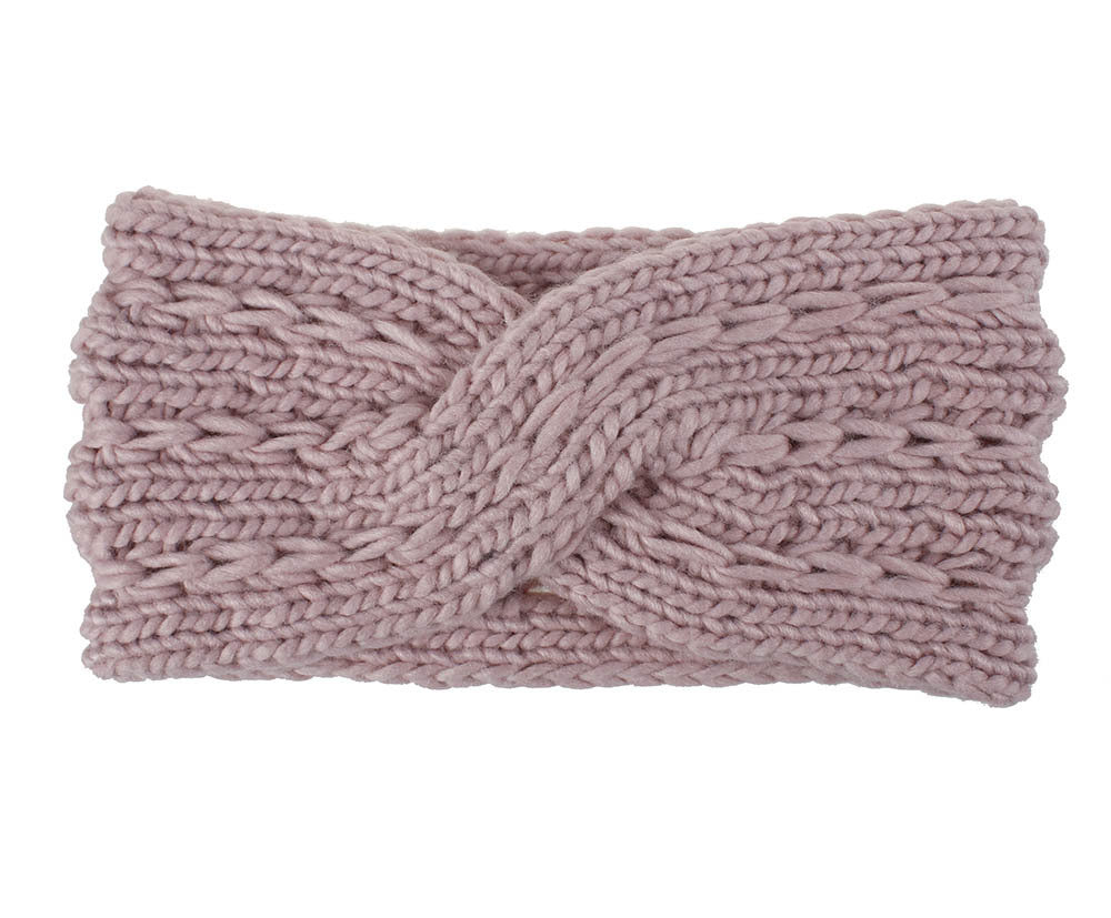 Acrylic Thick Wool Knitted Headband Crossed Hair Accessories