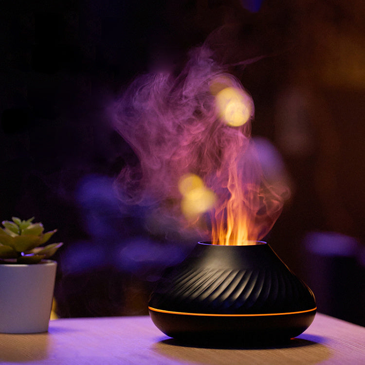 3d Colorful Flame Humidifier Fire Volcano Diffuser