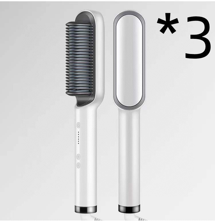 2 In 1 Hair Straightener Hot Comb Negative Ion Curling