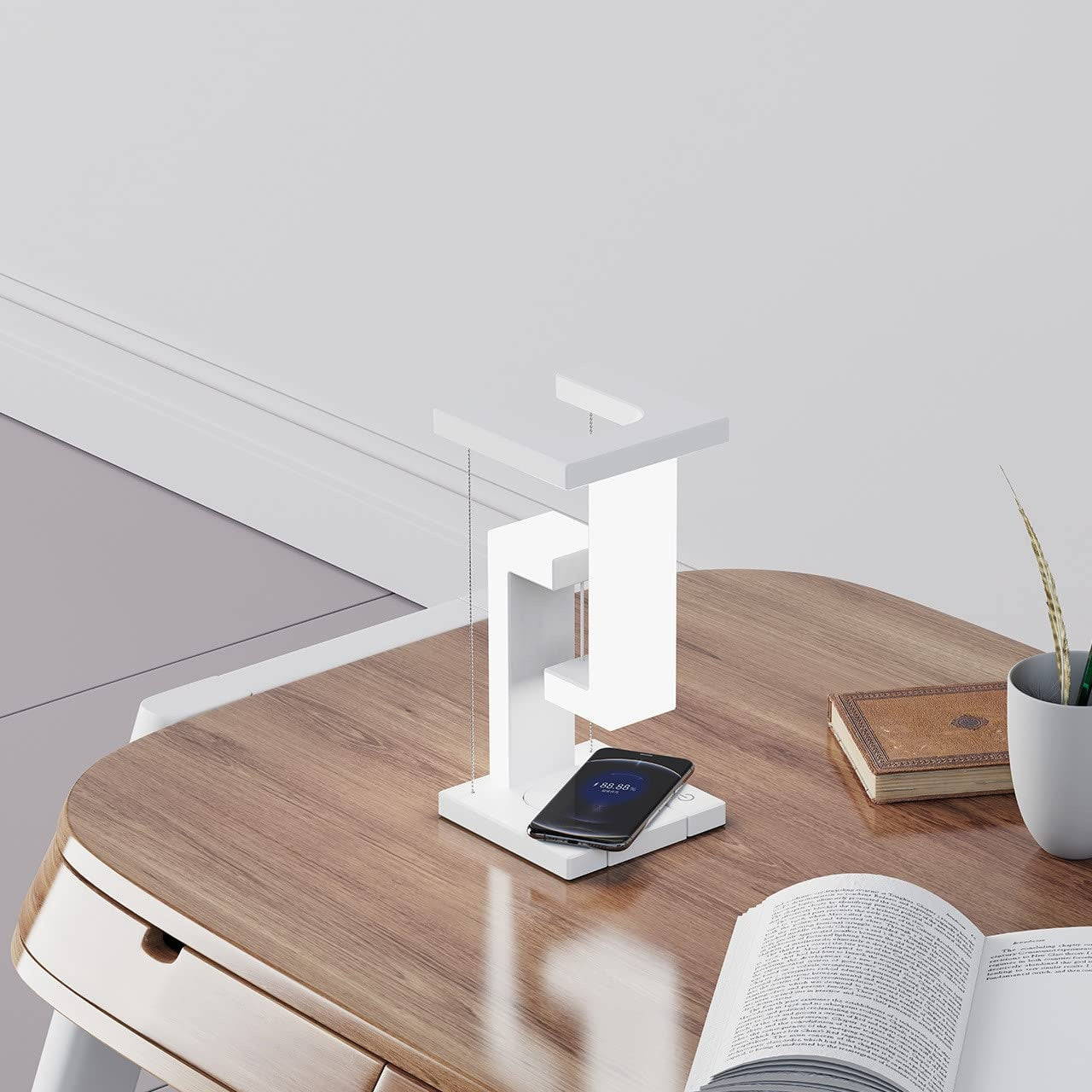 Smartphone Charging Suspension Table Floating Lamp