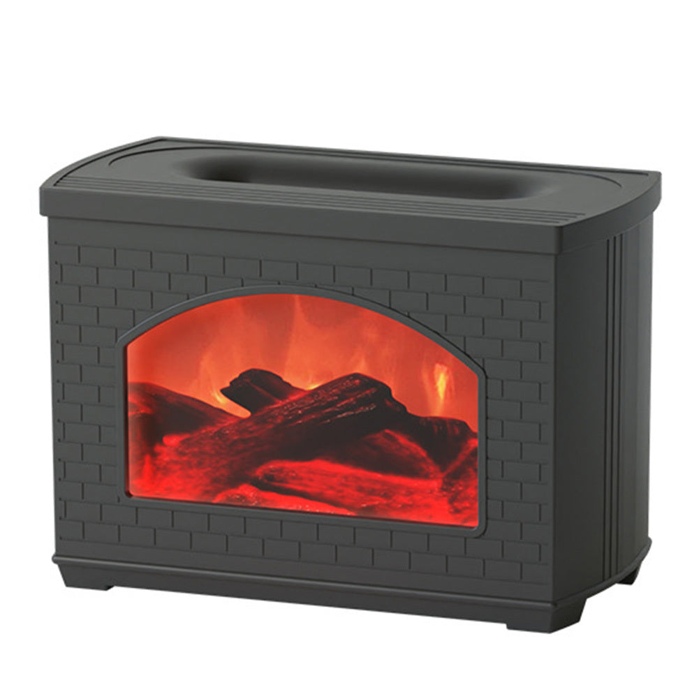 Fireplace Air Humidifier Flame Effect Aroma Oil Diffuser