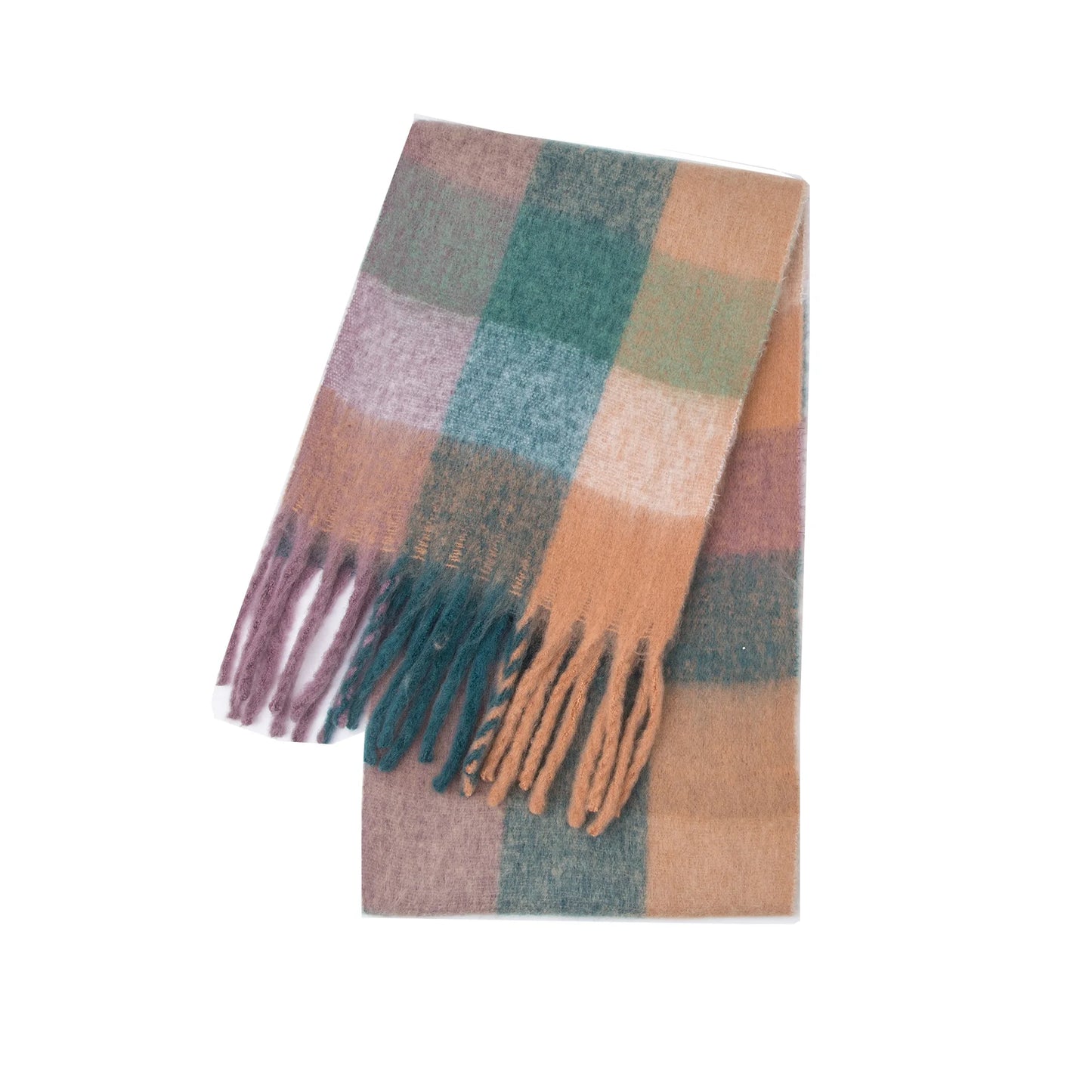 Luxury Cashmere Bright Solid Colors Scarf Winter Shawl