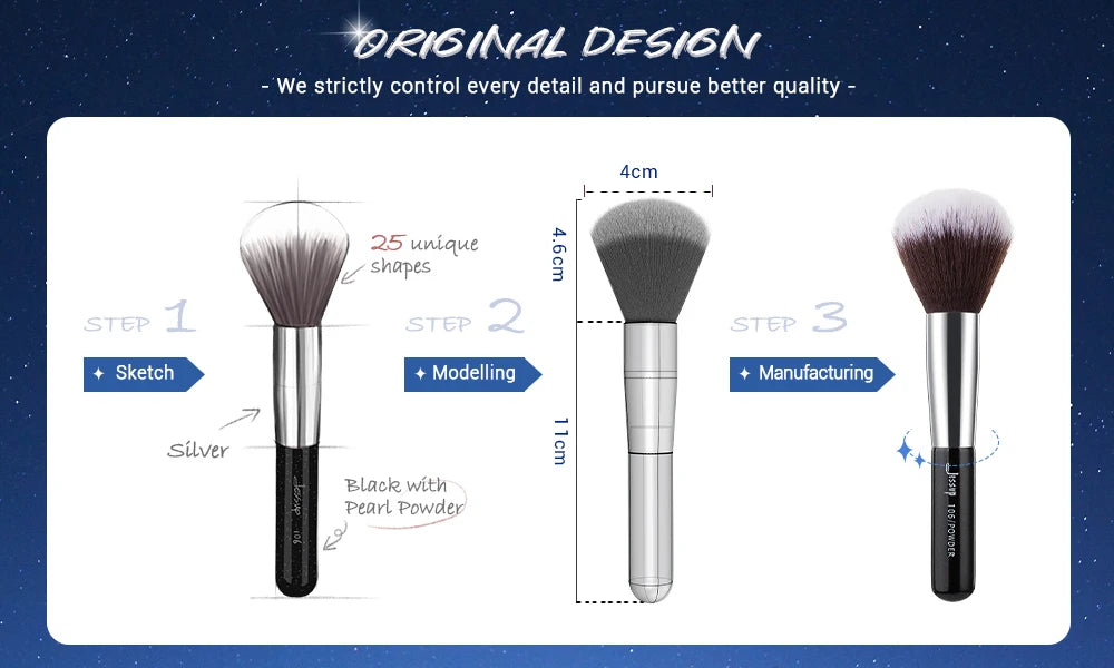 Jessup Makeup brushes 15- 25pcs