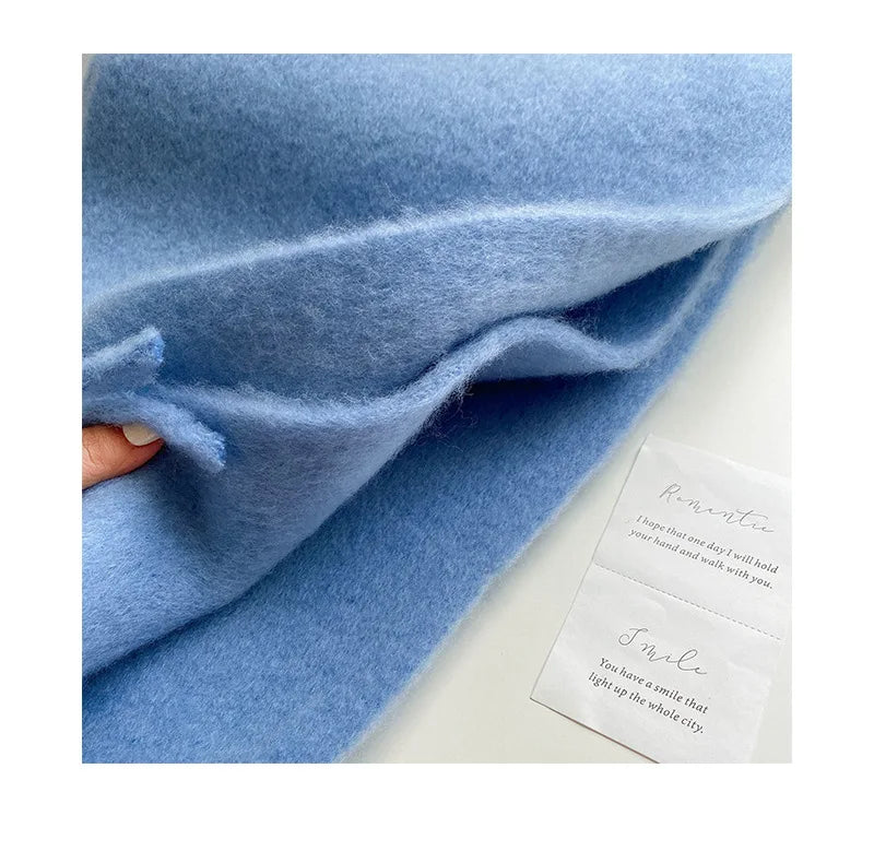 Luxury Cashmere Bright Solid Colors Scarf Winter Shawl