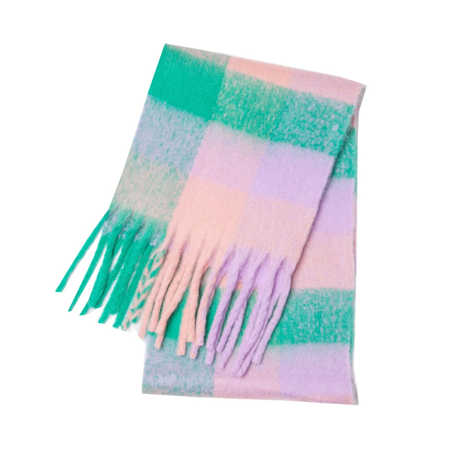 Luxury Cashmere Bright Solid Colors Scarf Winter Shawl