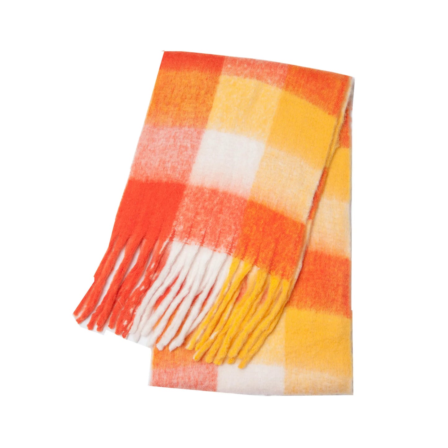 Luxury Cashmere Bright Solid Colors Scarf Winter Shawl