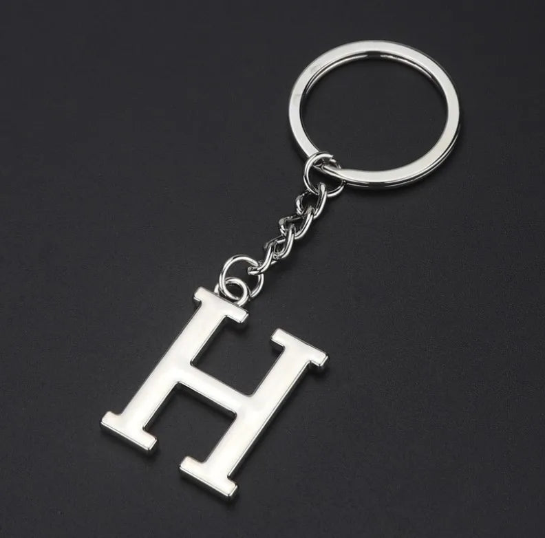 Metal DIY A-Z Letters key Chain