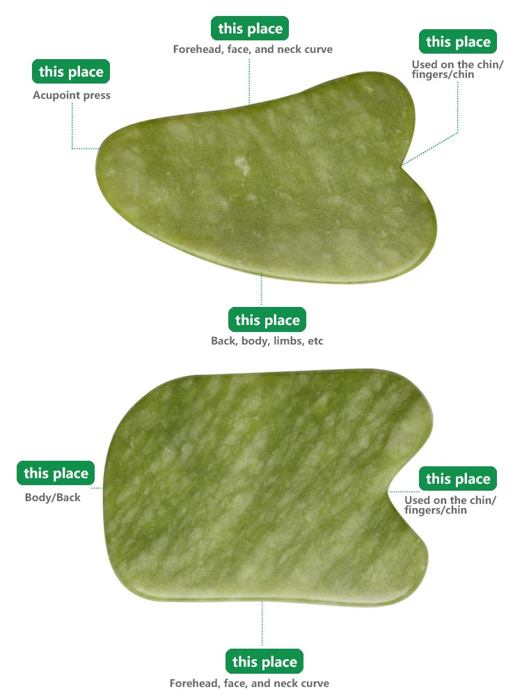 Natural Jade Stone Scraping Gua Sha