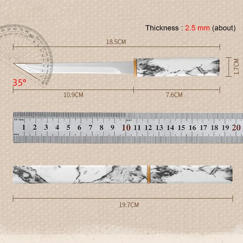 Professional Stainless Steel Cleaver Meat Fruit Fish Knives