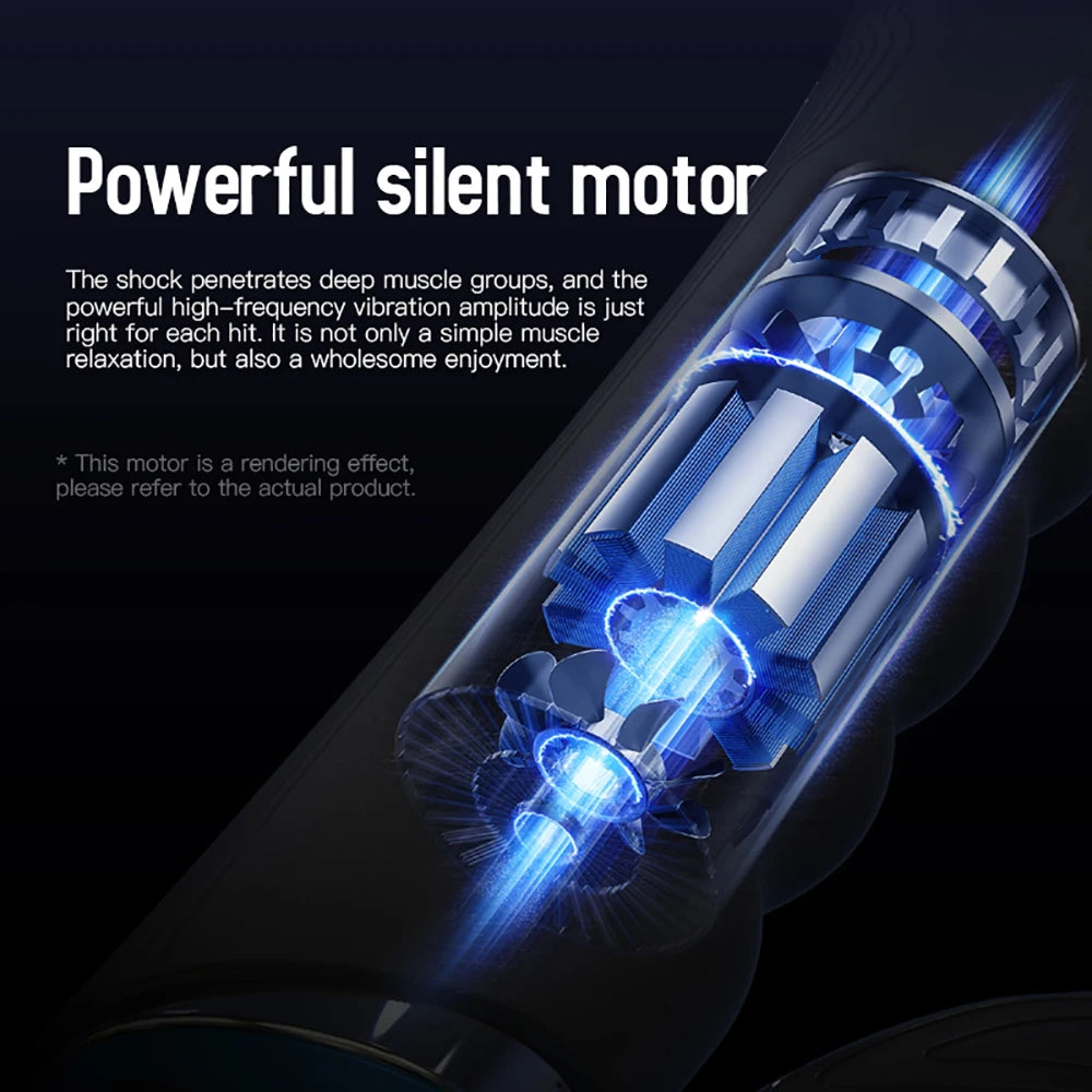 Electric Fascia Massager Body Scraping Microcurrent Vibration