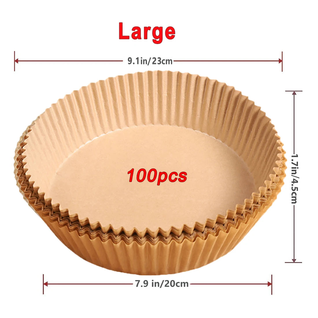 50/100Pcs Air Fryer Disposable Paper Non-Stick