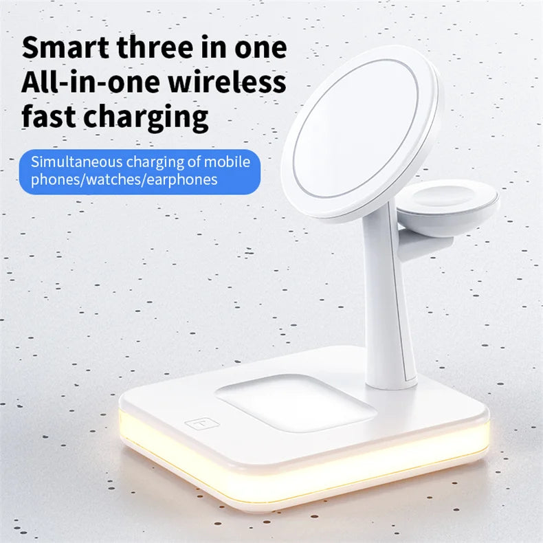 3 In 1 Magnetic Wireless Charger For iPhone , Apple Watch ,Airpods