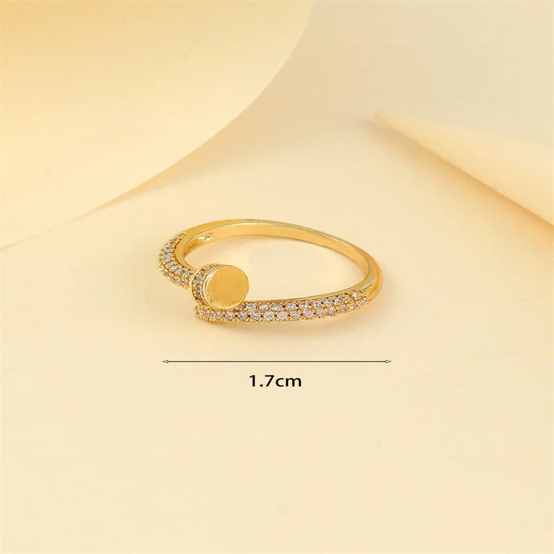 Fashion Punk Cubic Zirconia Ring