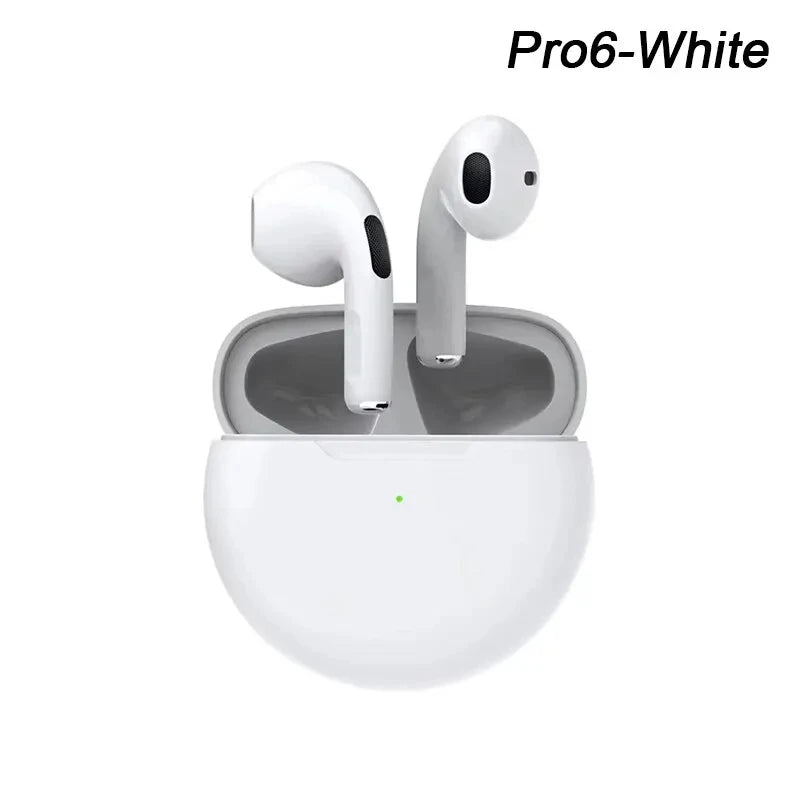 Original Air Pro 6 TWS Wireless Bluetooth Headset 5.3 Headphone Mini Earphone with Mic Charging Box