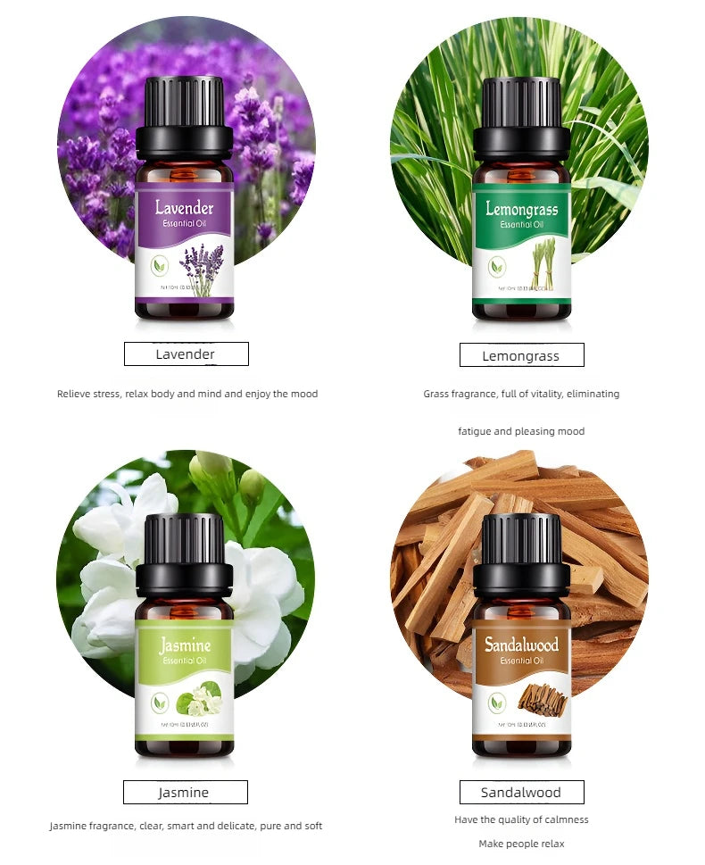 18 Flavors Essential Oils for Aroma Diffuser , Humidifier