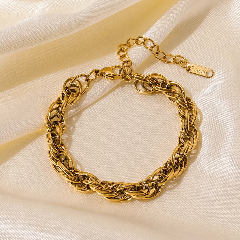 Stainless Steel Gold Color Bracelet