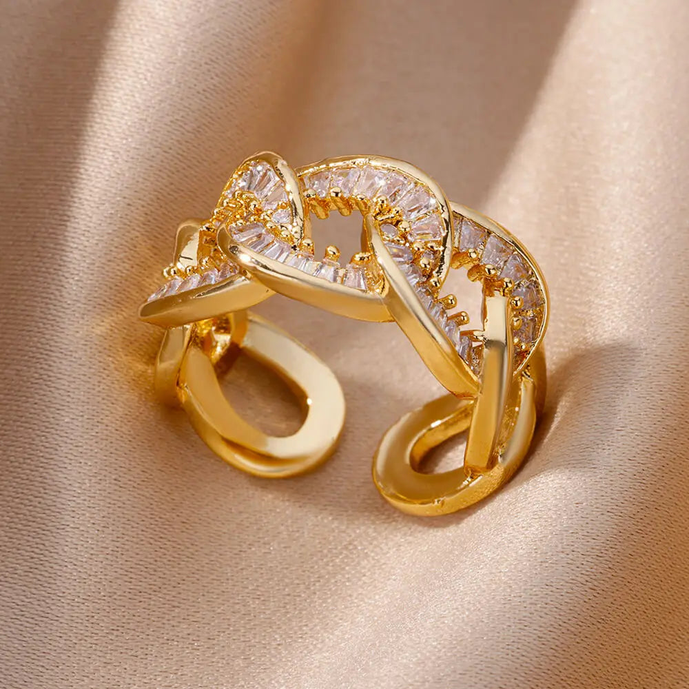 Gold Color Stainless Steel Rings