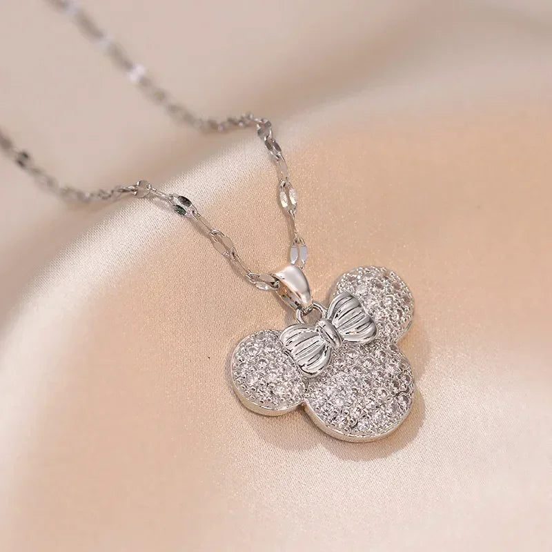 Cartoon Disney with Zircon Necklace