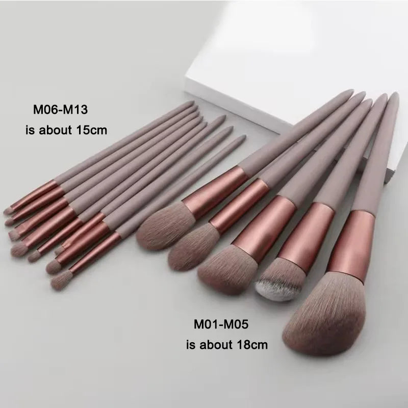 13 PCS Colorful Makeup Brush Set