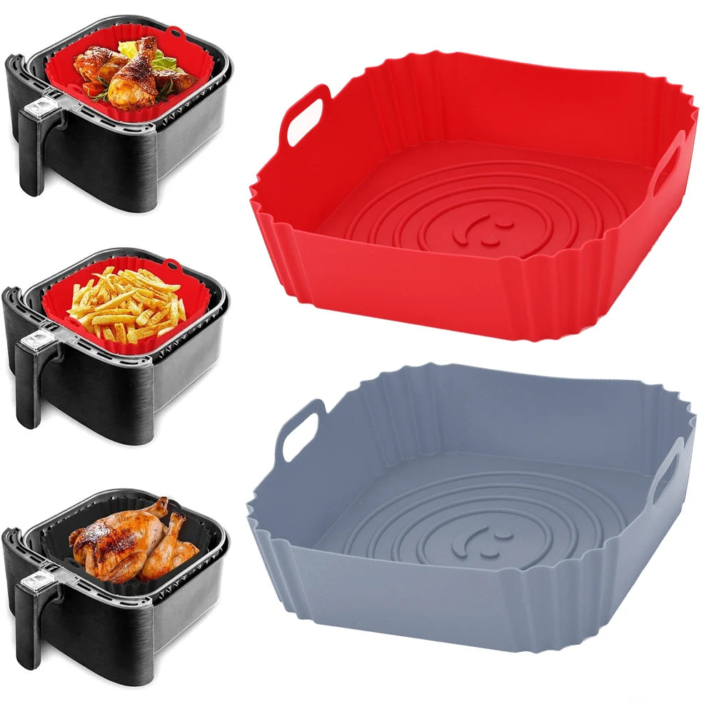 Silicone Air Fryers Oven Baking Tray