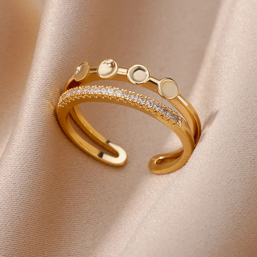 Gold Color Stainless Steel Rings