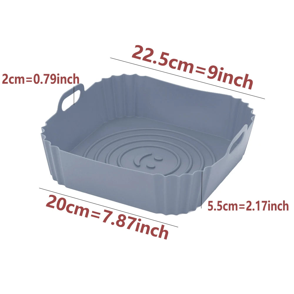 Silicone Air Fryers Oven Baking Tray
