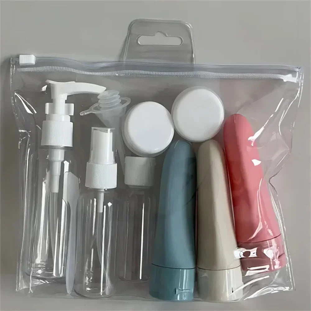 11pcs Travel Bottles Set With Storage Bag Travel Size