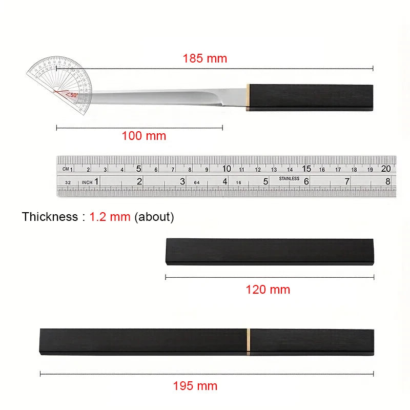 Professional Stainless Steel Cleaver Meat Fruit Fish Knives