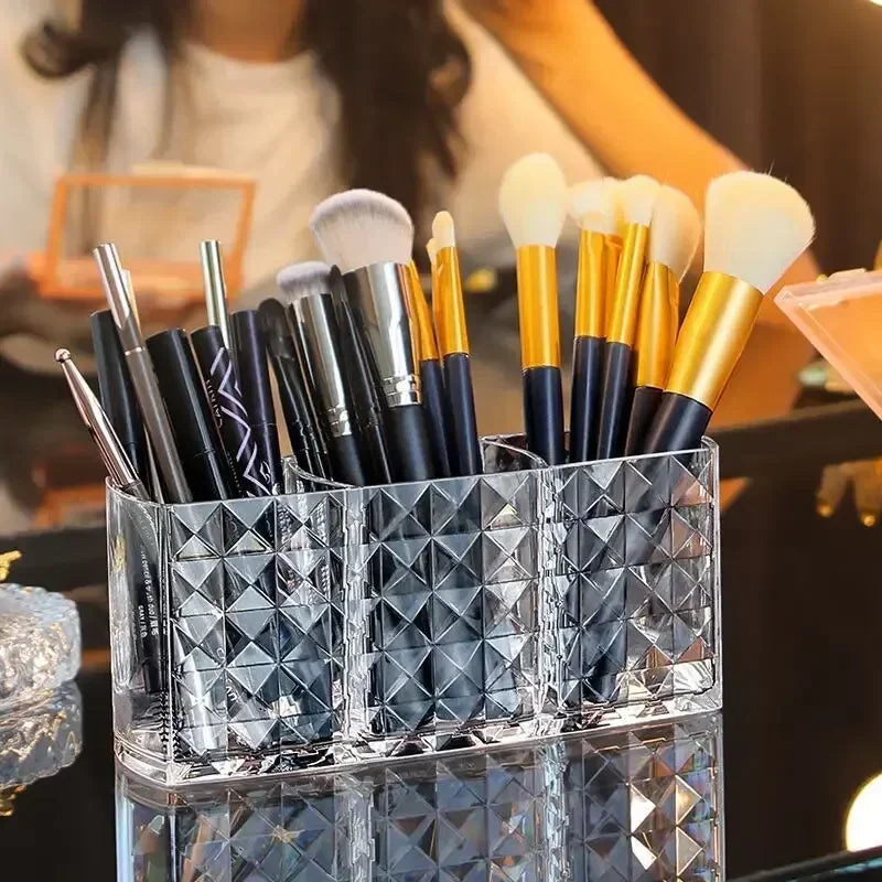 Diamond Patterned Mirror Cabinet Storage Box