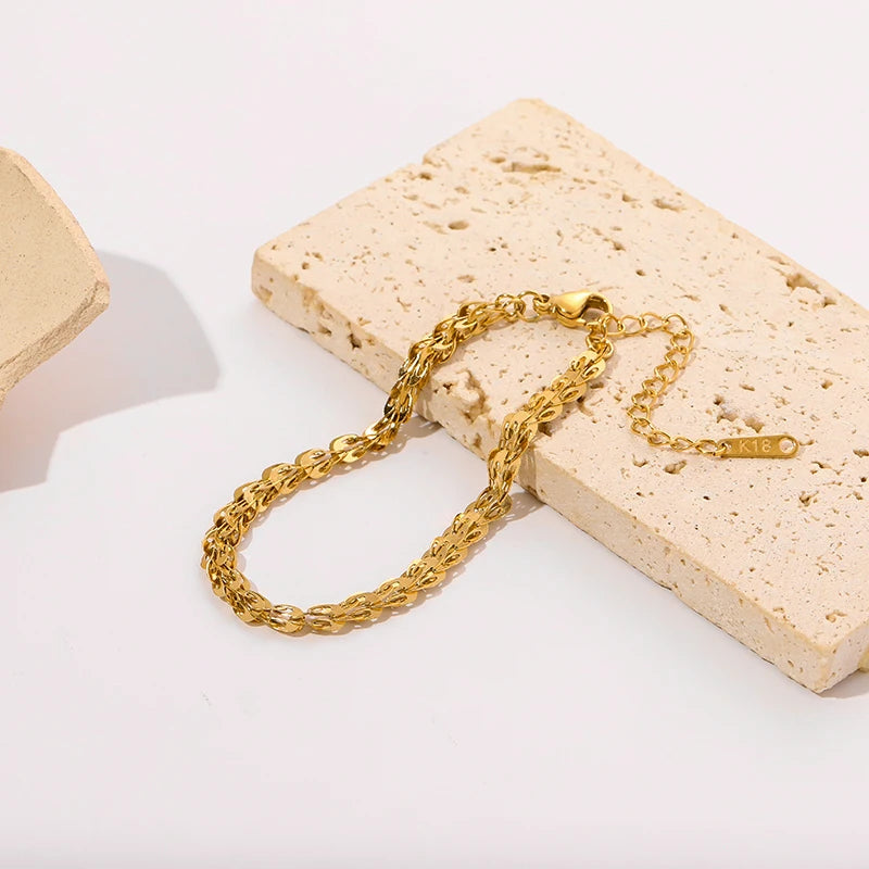 Stainless Steel Gold Color Bracelet