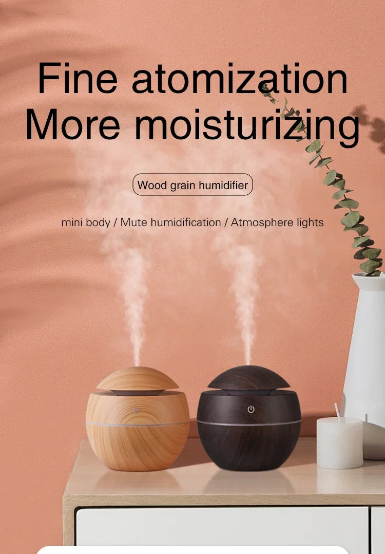 USB Ultrasonic Cool Mist Sprayer Essential Oil Fragrance