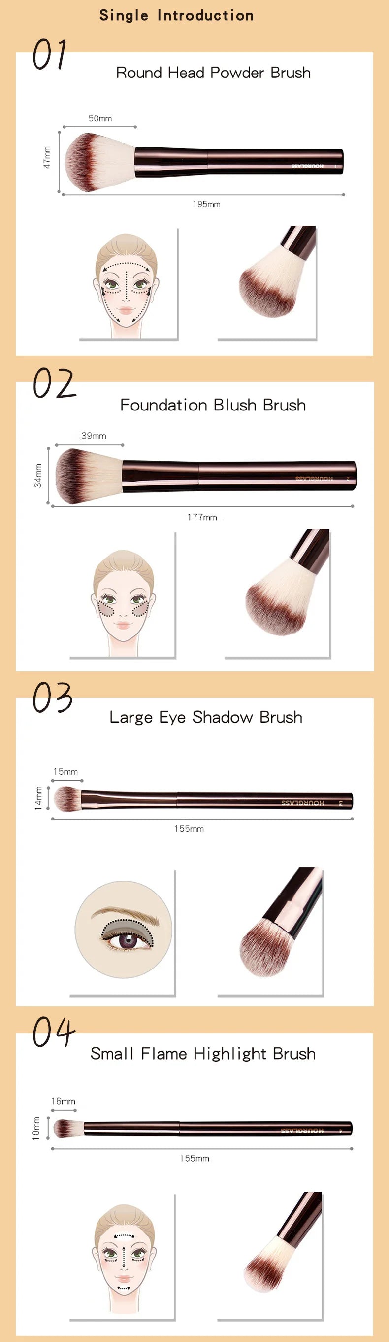 Hourglass Makeup Brushes