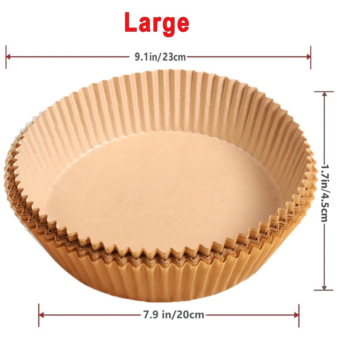 50/100Pcs Air Fryer Disposable Paper Non-Stick