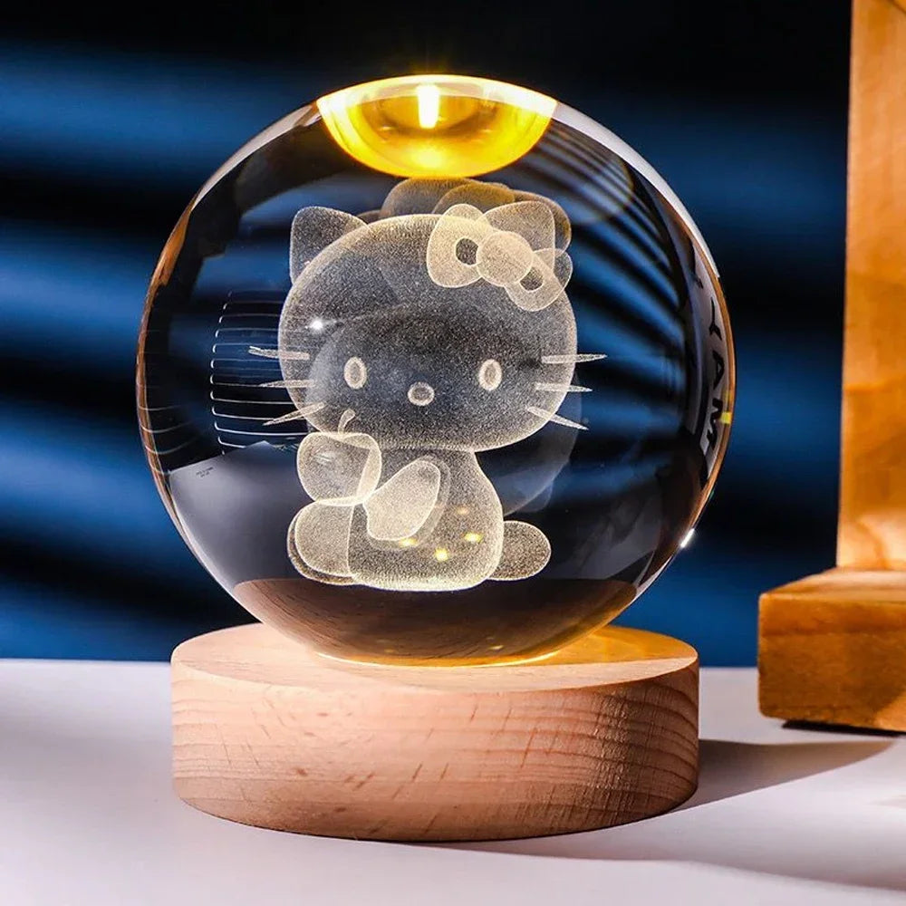 3D Crystal Ball Stitch Pikachu Doraemon