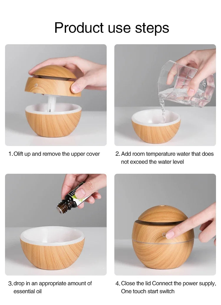 USB Ultrasonic Cool Mist Sprayer Essential Oil Fragrance