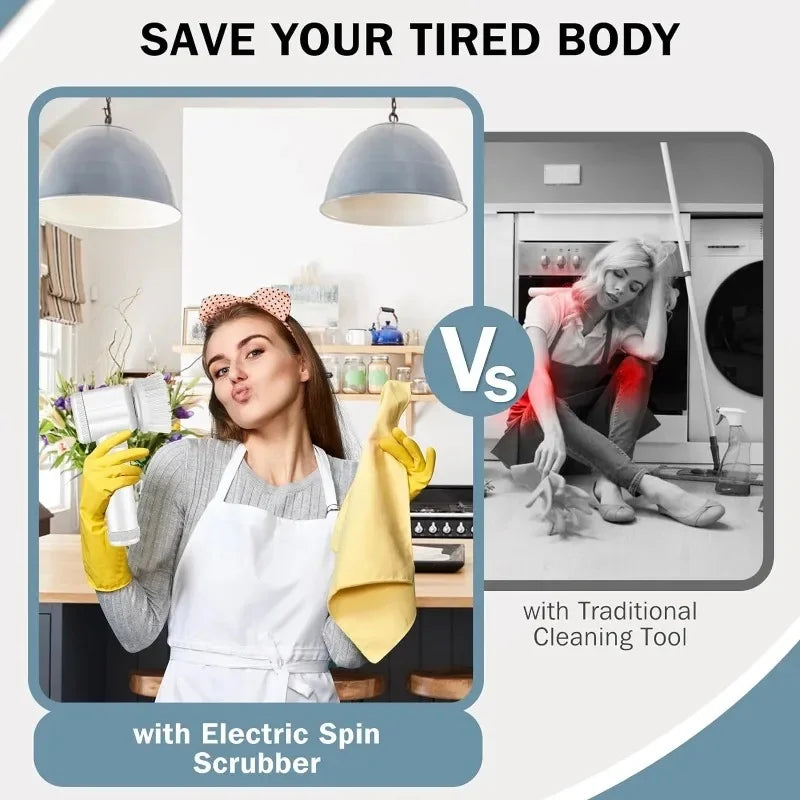 Electric Spin cleaning Scrubber