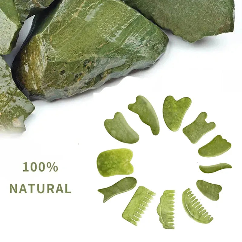 Natural Jade Stone Scraping Gua Sha