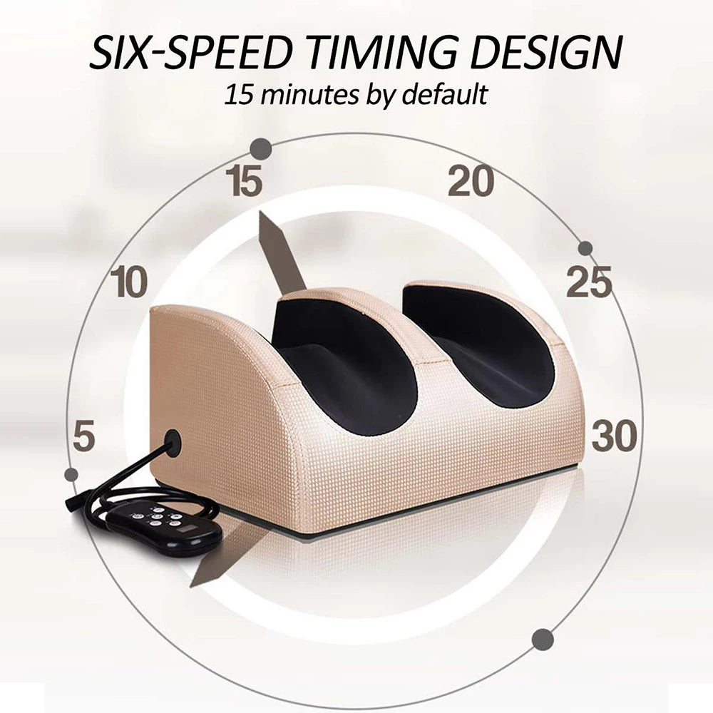 Electric Foot Massager Heating Therapy Hot Compression Shiatsu