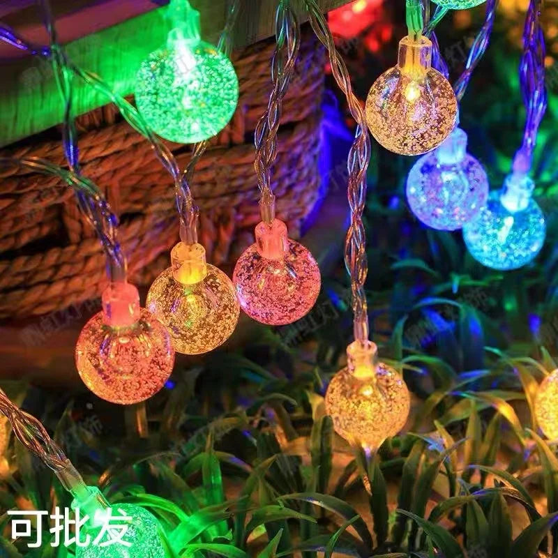 1.5-10m LED Crystal Ball Garland String Lights Indoor Decor