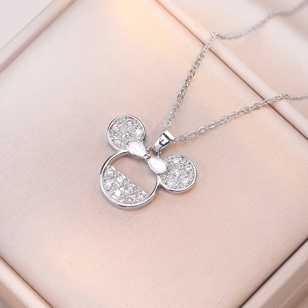Cartoon Disney with Zircon Necklace