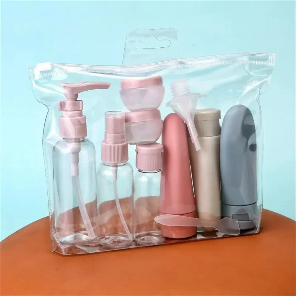 11pcs Travel Bottles Set With Storage Bag Travel Size