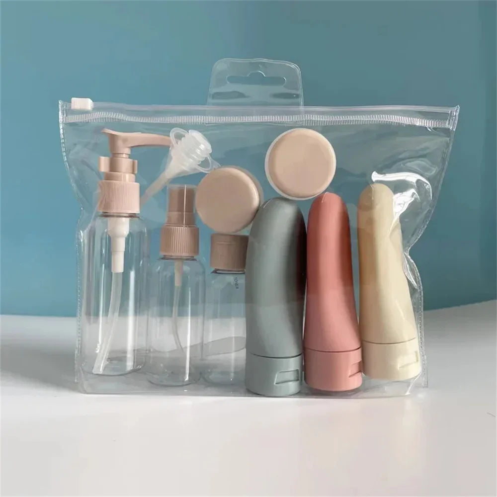 11pcs Travel Bottles Set With Storage Bag Travel Size