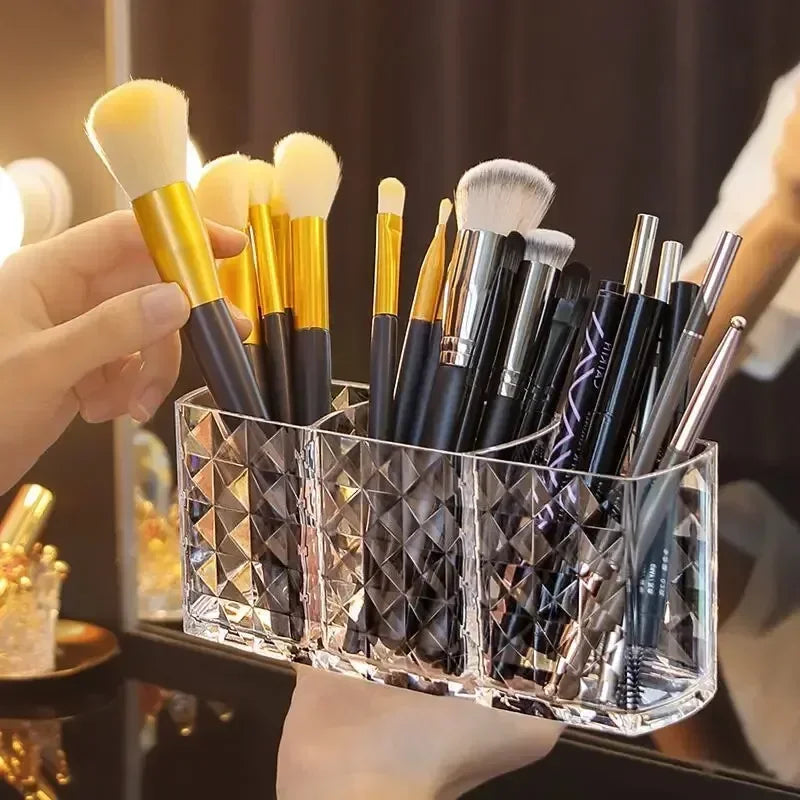 Diamond Patterned Mirror Cabinet Storage Box
