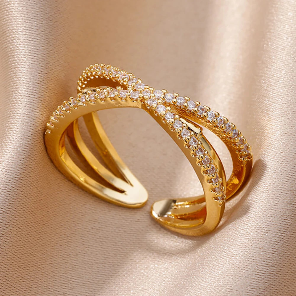 Gold Color Stainless Steel Rings