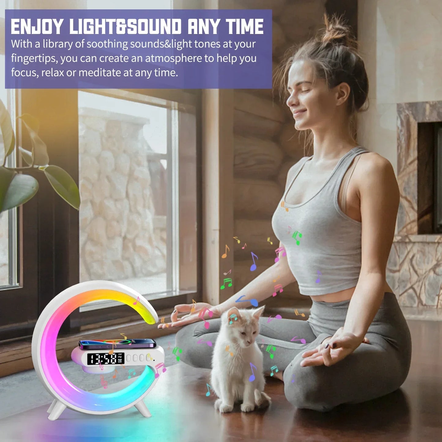 Multifunction Bluetooth Speaker TF RGB