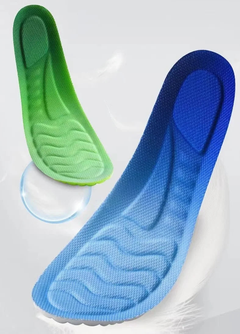 Soft Breathable Shock Absorption 4D Cloud Technology Sports Insoles