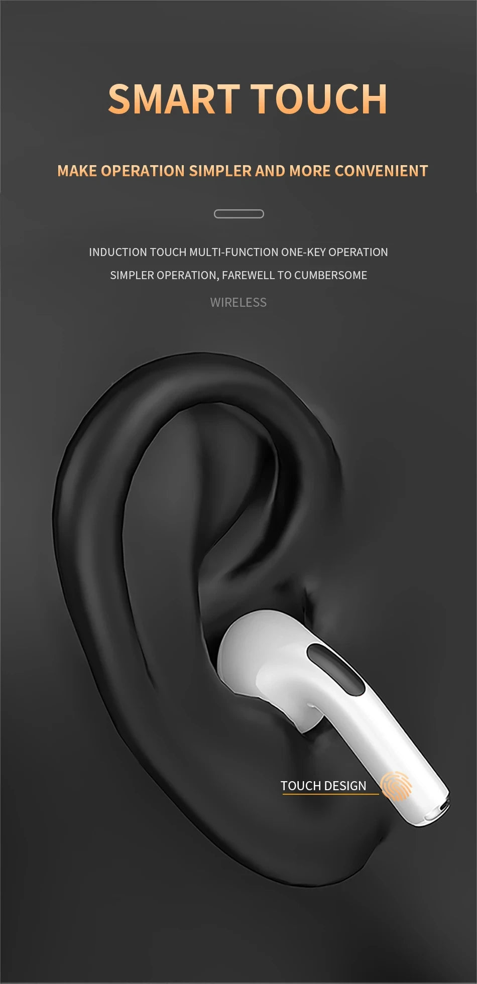 Original Air Pro 6 TWS Wireless Bluetooth Headset 5.3 Headphone Mini Earphone with Mic Charging Box