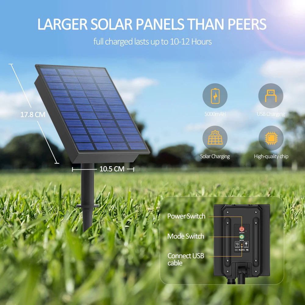 Solar String Lights Outdoor G40 Patio Lights