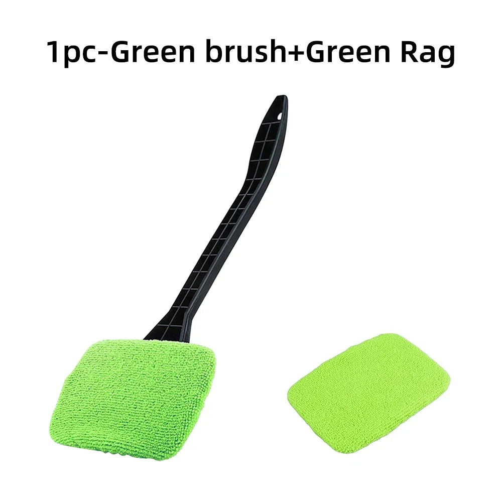 Car Window Cleaner Brush Kit Microfiber
